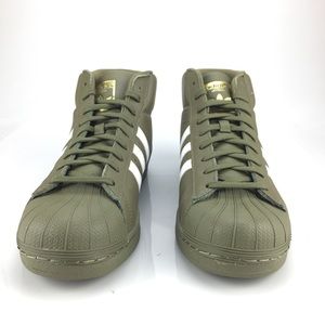 olive green adidas pro model